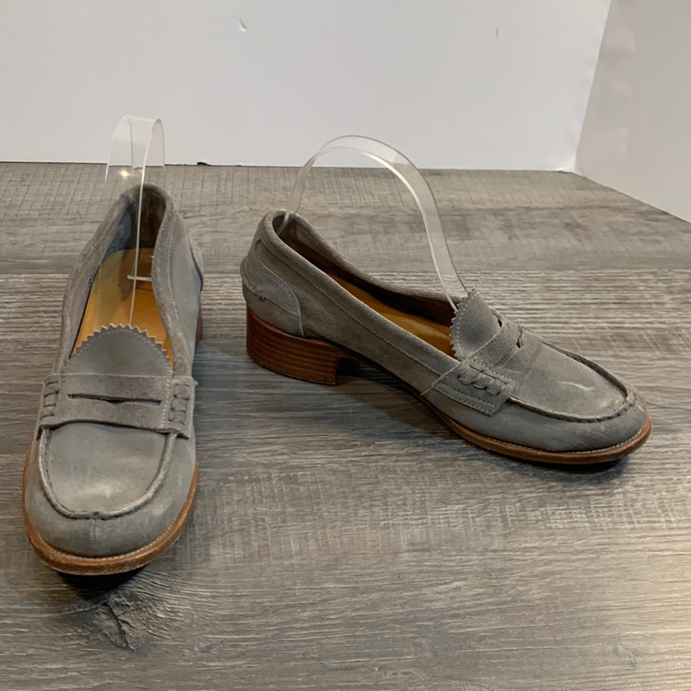 Church''s grey suede Penny loafer size 7